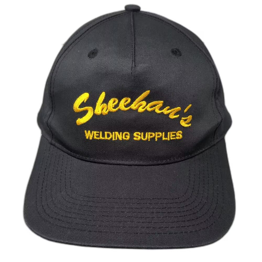 Head To Toe 5 Panel Hat Black Yellow Sheehan's Welding Supplies One Size OSFM